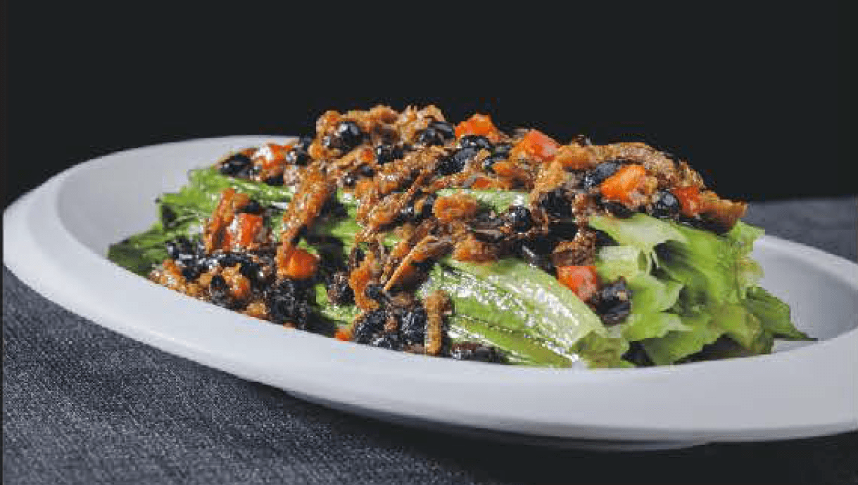 Stir-fried Lettuce With Fried Dace & Black Beans