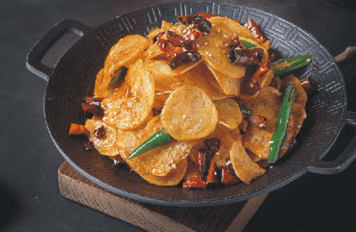 Griddle Potato Slices